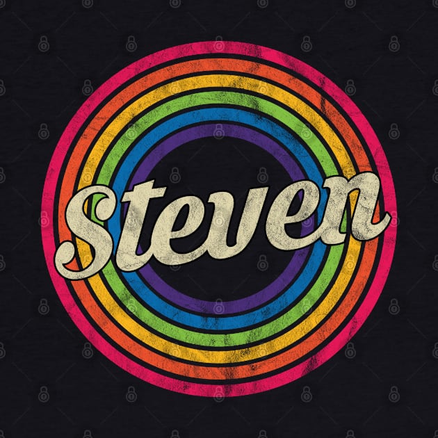 Steven - Retro Rainbow Faded-Style by MaydenArt